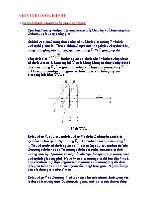 Bài ôn Tập Vật lý 12: Chuyên đề: sóng điện từ