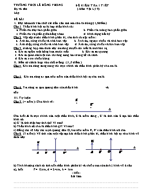 Đề kiểm tra 1 tiết (môn vật lý‎ 9)