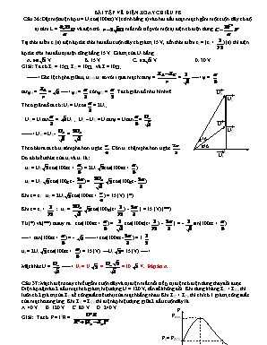 Bài tập vật lý về điện xoay chiều phần 8