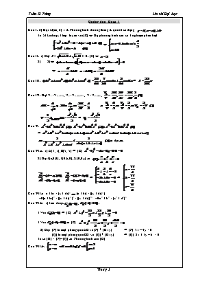 Đề ôn thi đại học môn Toán - Đề số 1