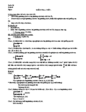 Bài ôn tập lớp 9 môn Đại số - Tuần 25 - Tiết 49: Kiểm tra 1 tiết